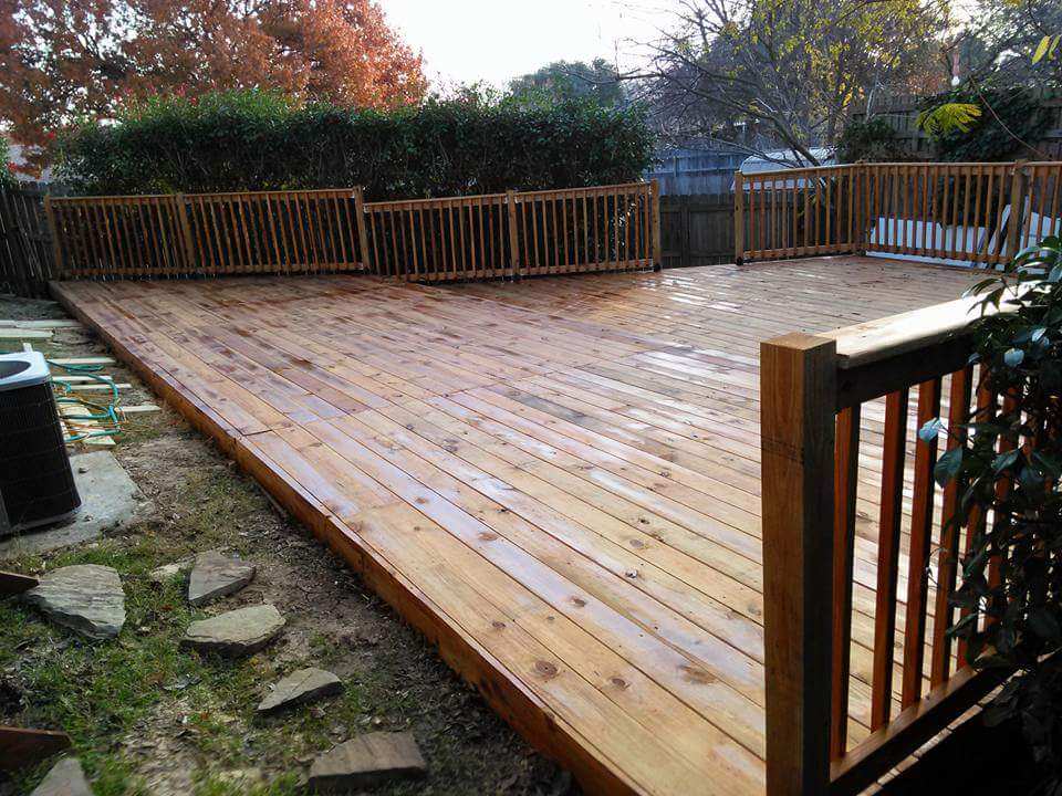 Backyard Deck Build & Stain